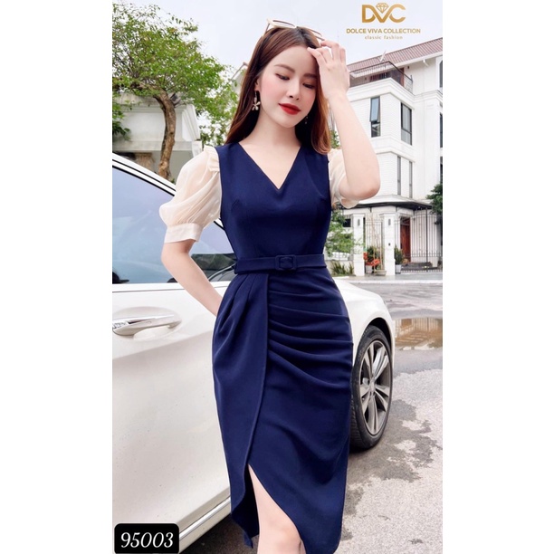 ĐẦM BODY KÈM THẮT LƯNG THỜI TRANG NỮ SANG TRỌNG QUÝ PHÁI - TÔN DÁNG CHO CÁC NÀNG KME FASHION