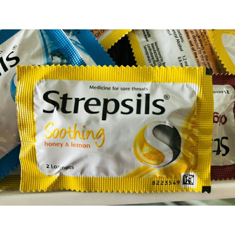 Kẹo ngậm Strepsils vĩ 2 viên× 10 viên