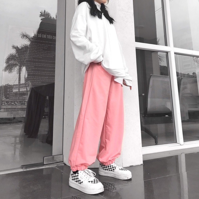 Quần jogger nữ bo ống SIMPLE hot hit-Quần thun ullzang nhiều màu