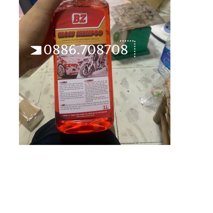 (Hỏa tốc) (chai chiết) Nước rửa xe Bz 1000ml(mẫu mới 2022)