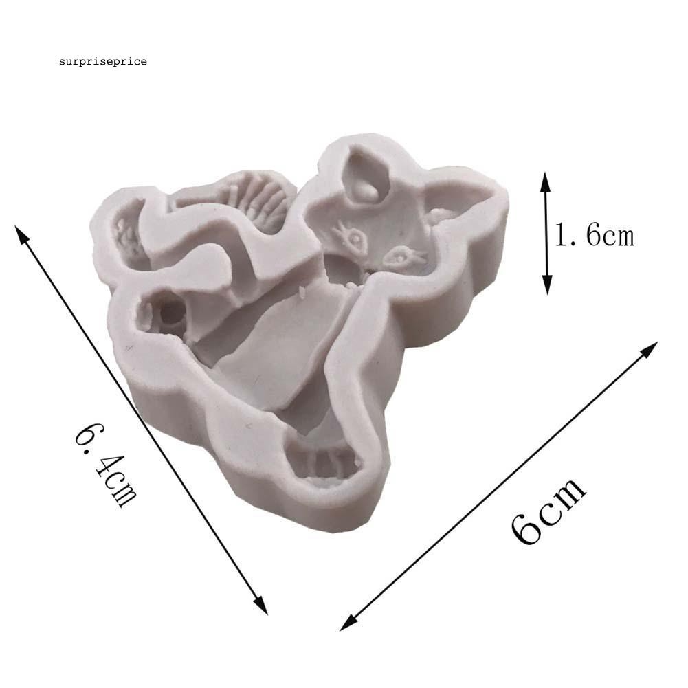 Khuôn silicon làm bánh đa năng tạo hình mèo dễ thương