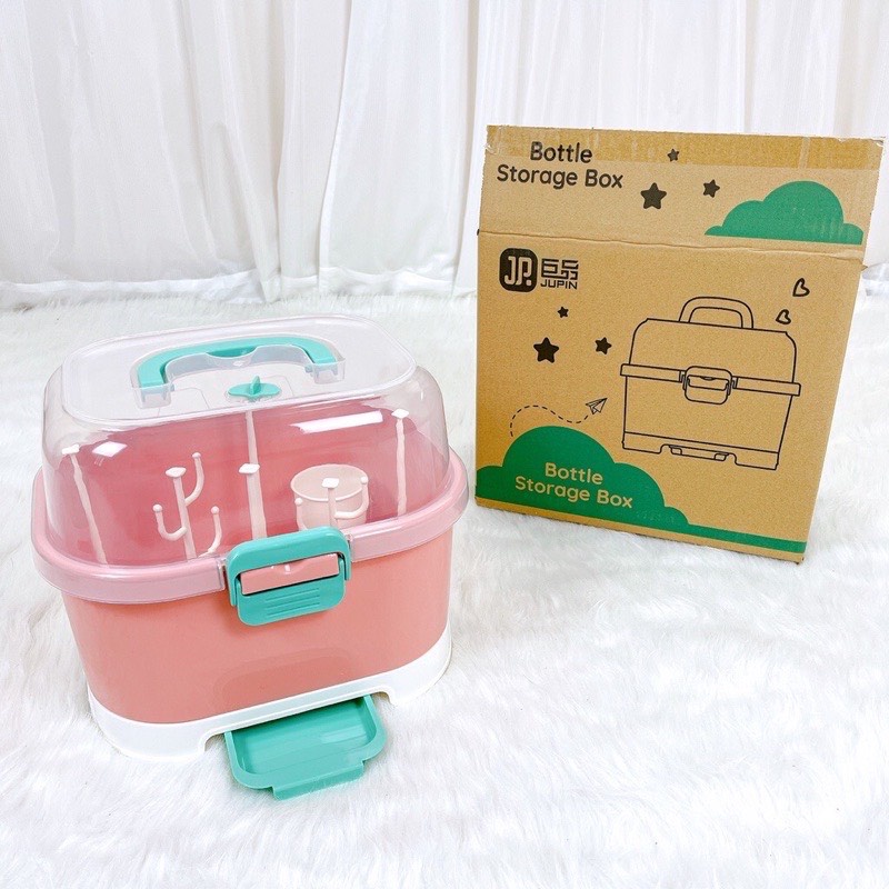 Khay úp bình sữa chén bát cho bé có nắp đậy, Giá úp đựng bình sữa cao cấp