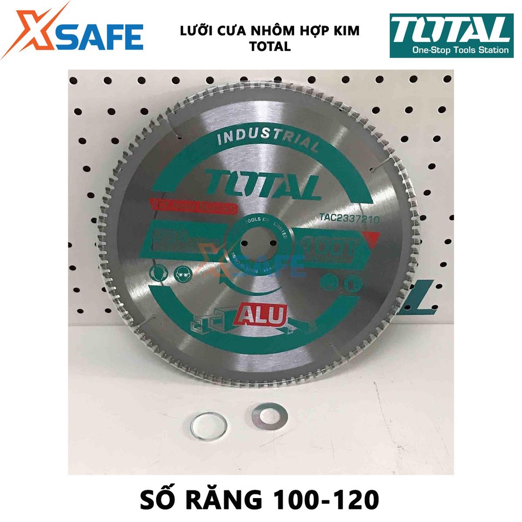 Lưỡi cưa nhôm TOTAL | Lưỡi cưa nhôm hợp kim TCT, Số răng: 100-120 Kiểu răng cưa: TCT, dùng để để cắt/cưa gỗ linh hoạt