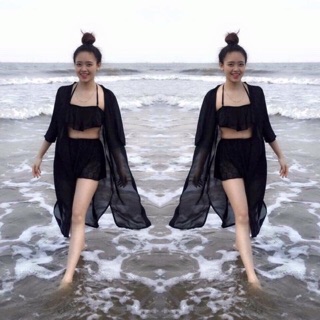 ÁO CHOÀNG VOAN KHOÁC NGOÀI BIKINI