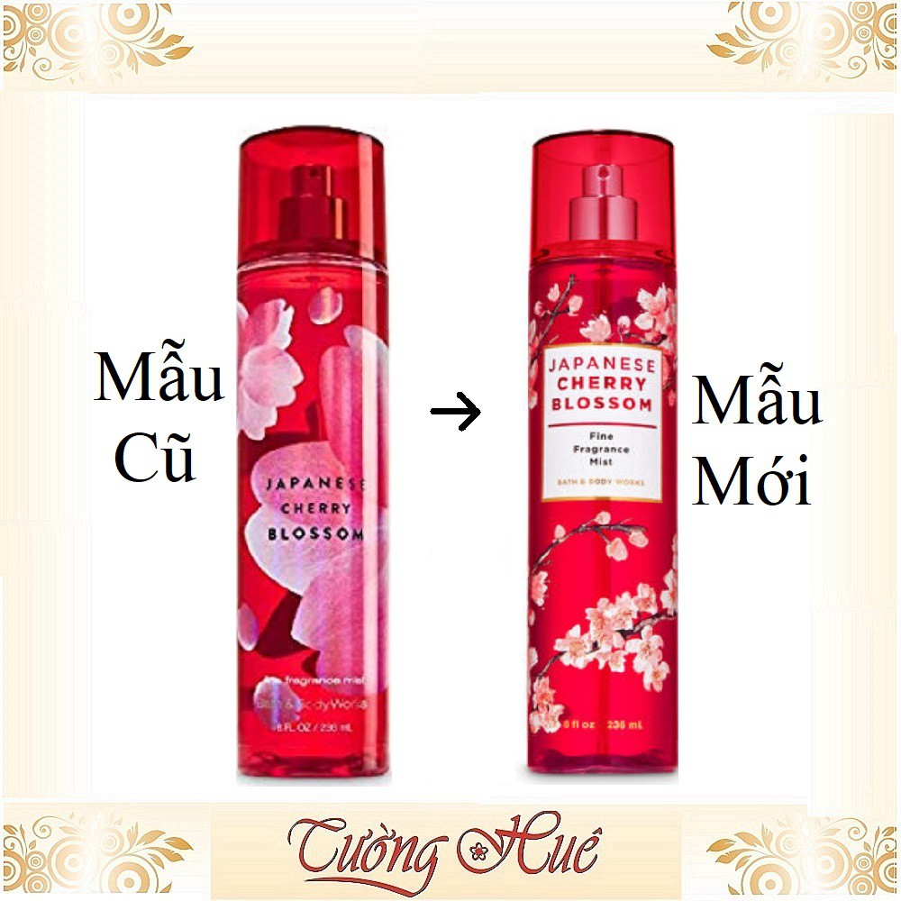 Xịt Thơm Toàn Thân Anh Đào Bath &amp; Body Works Japanese Cherry Blossom Mist - 236ml