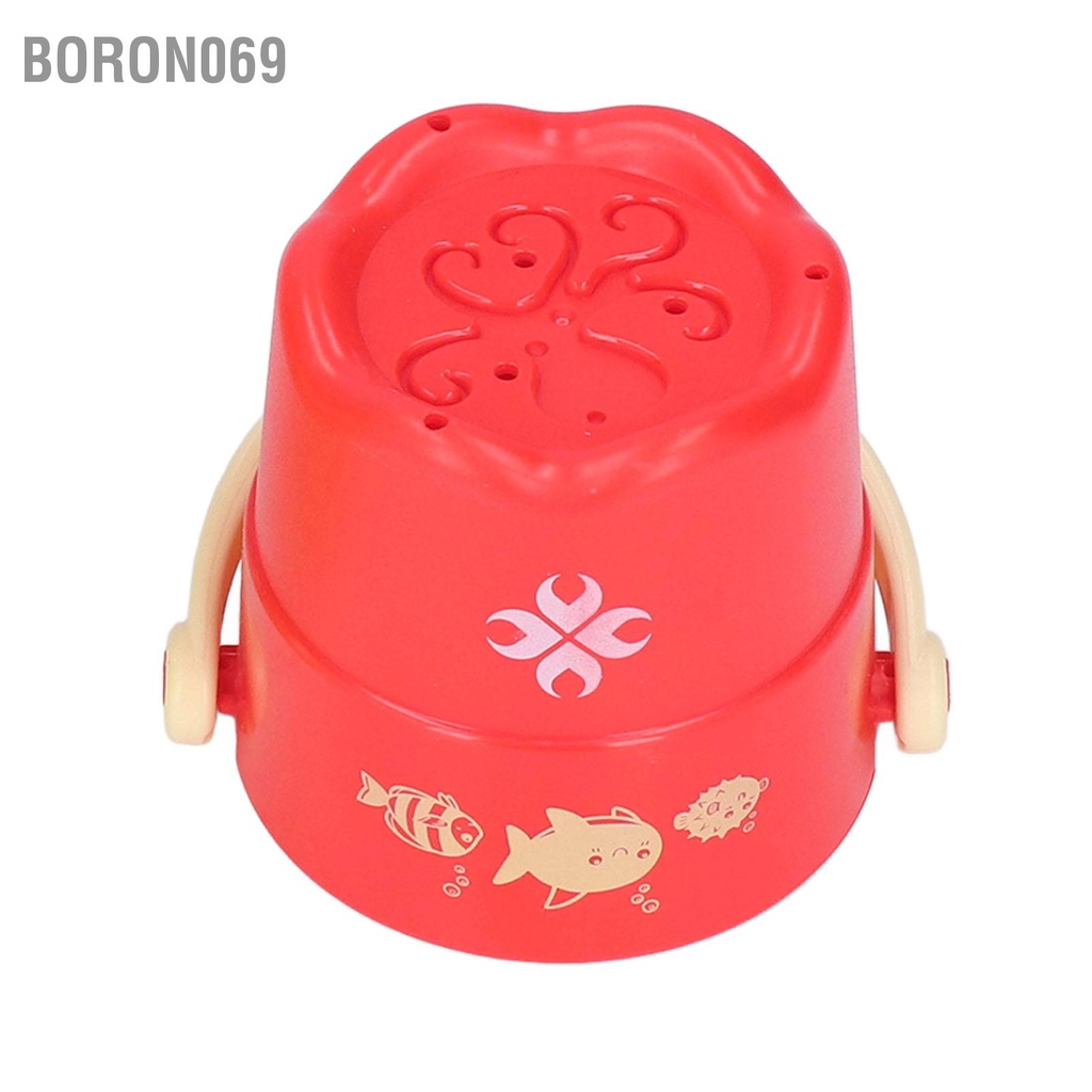 Boron069 Tắm cho bé Xô xếp chồng Đồ chơi trẻ sơ sinh bằng nhựa Vui nhộn đầy màu sắc Cúp Quà tặng nhật 6 tháng +