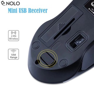 Chuột Không Dây Wireless Ergonomic Wolf Q2