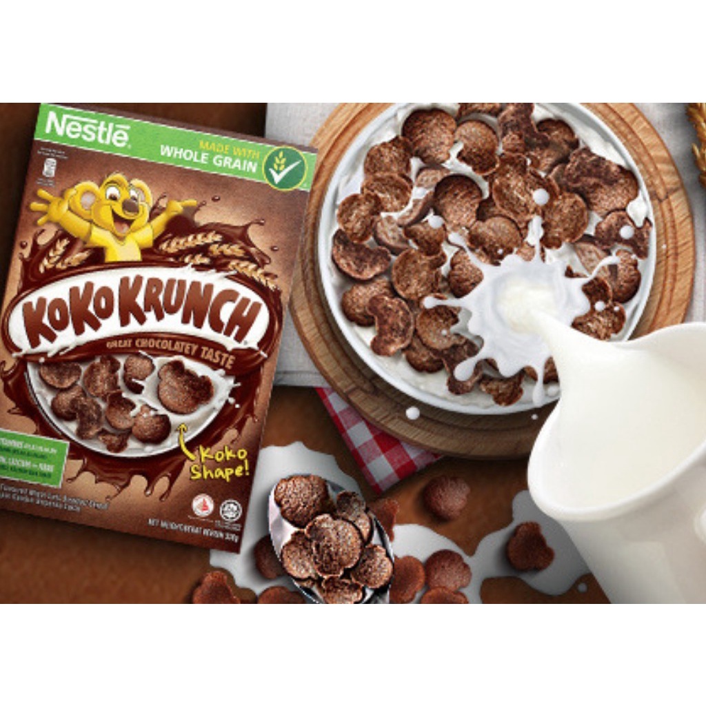 Bánh / Ngũ cốc ăn sáng Nestle Koko Krunch (vị socola) Hộp 170/330g