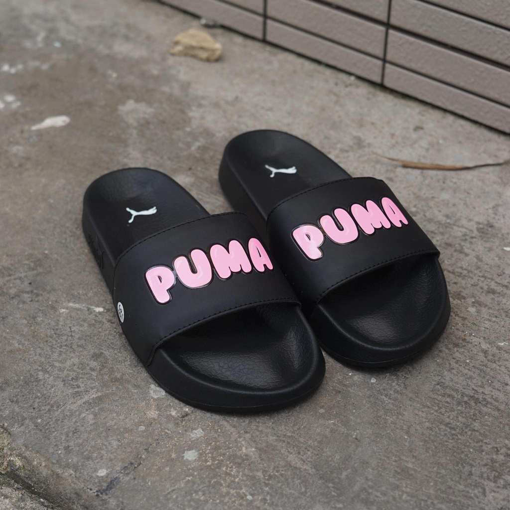 Dép quai ngang nữ Puma leatcat nhiều màu họa tiết classic