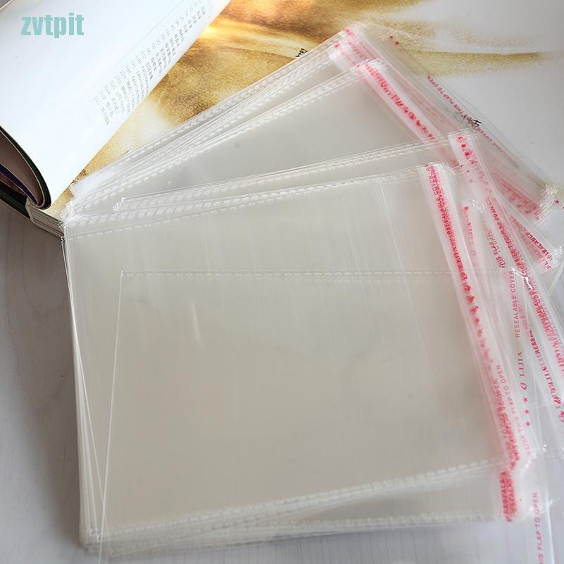 Bộ 100 túi nhựa trong suốt đựng trang sức/ đĩa CD