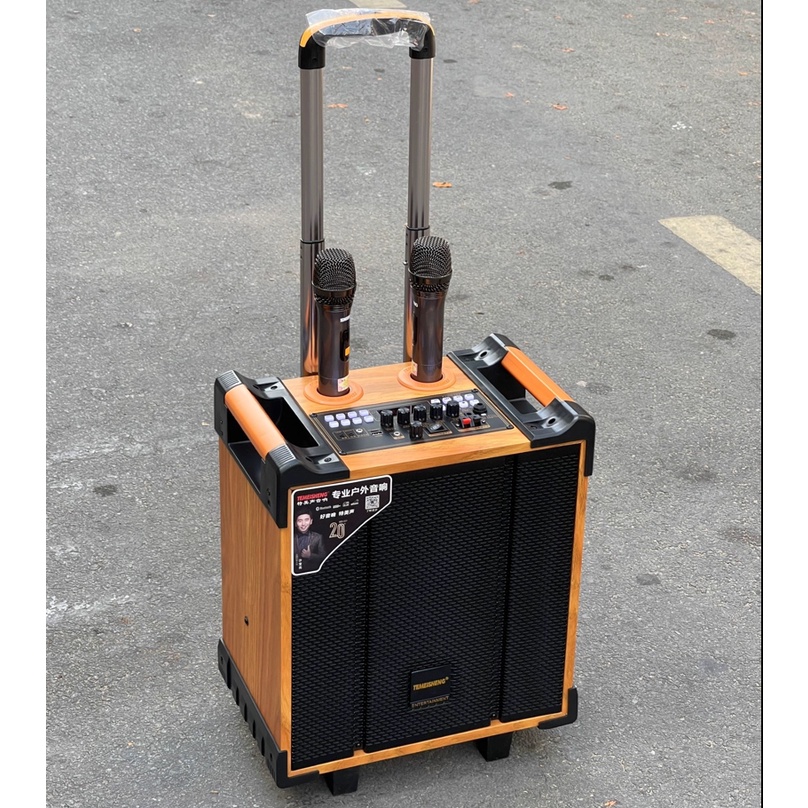 Loa karaoke mini Temeisheng QX-0870, loa kéo cỡ nhỏ, bass 3 tấc, 300W