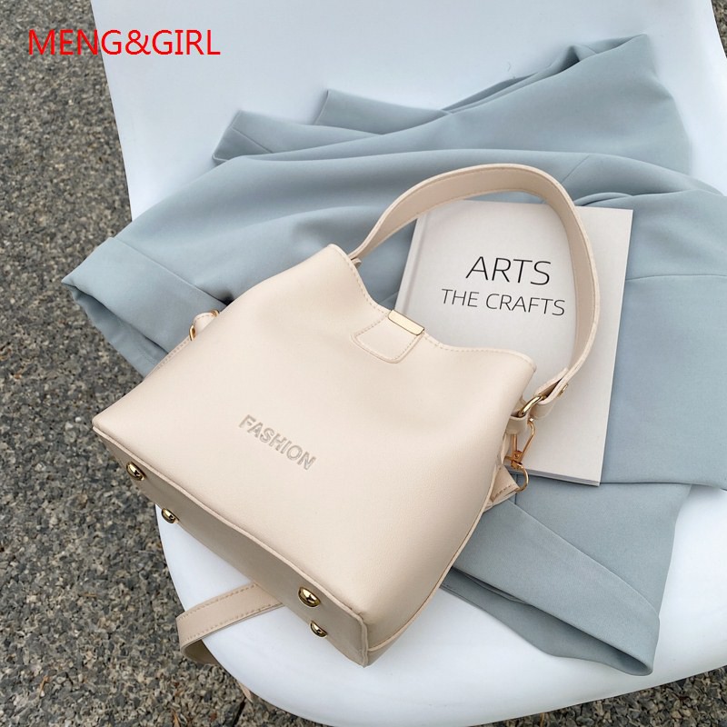 2021 New-Bucket Bag Wild Simple Portable Handbag Premium Sense of a Small Minority of France Shoulder Messenger Bag