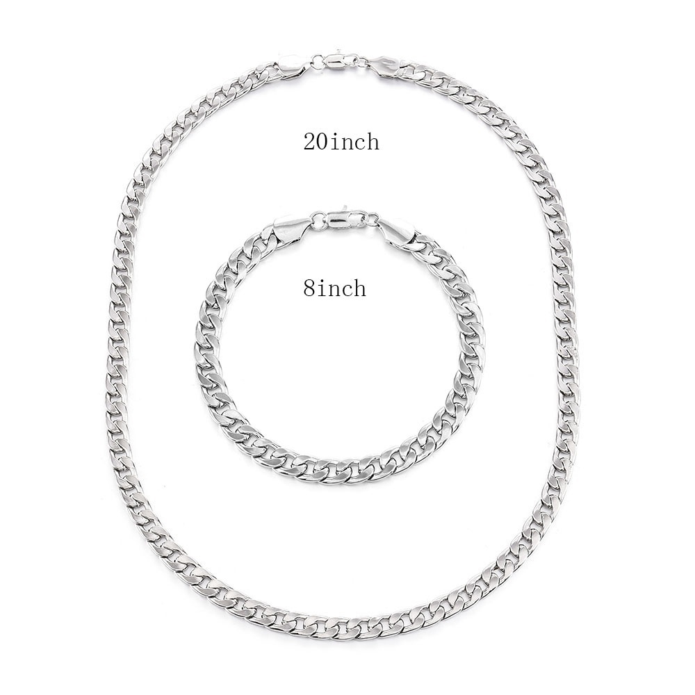 Set 2 Vòng Tay Mạ Bạc Thời Trang Cho Nam