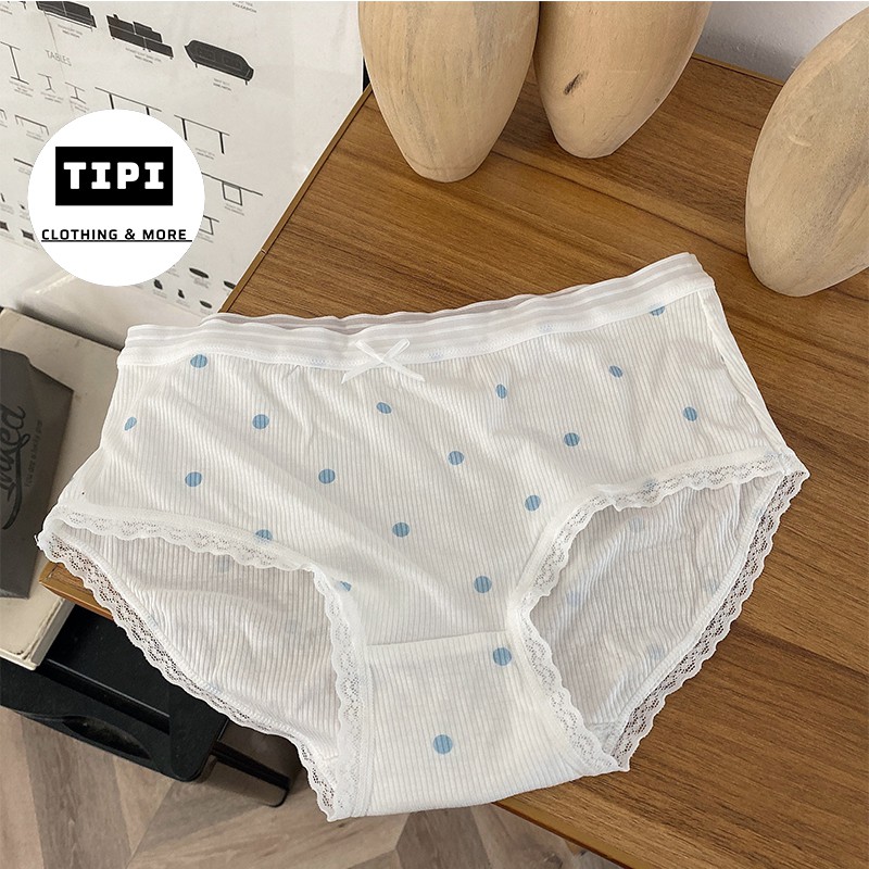 Quần lót vải gân cao cấp chấm đom đóm B1 | BigBuy360 - bigbuy360.vn