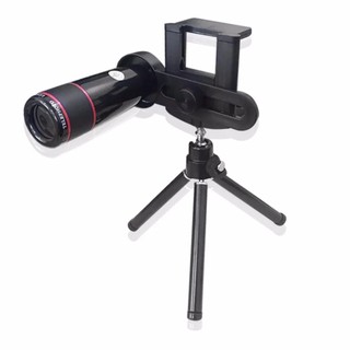Ống kính chụp hình Zoom 12x đa năng cho điện thoại - Đen