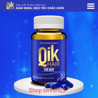 Qik hair for men - giảm rụng tóc, giúp tóc chắc khoẻ (hàng chính hãng USA)