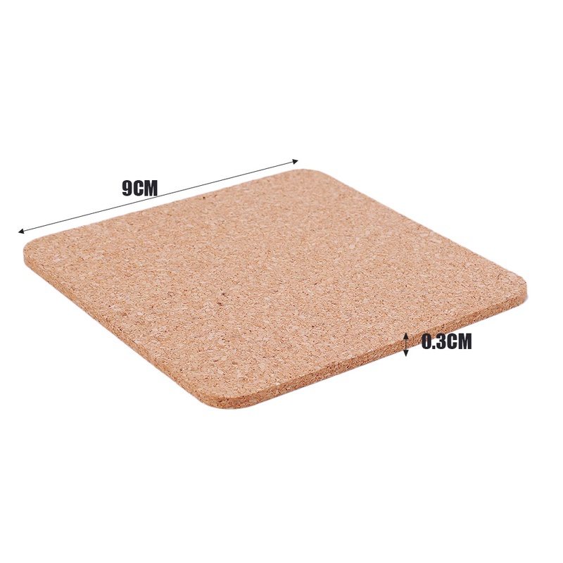 Tấm Lót Ly Uống Nước Chịu Nhiệt Hình Vuông 90*90*3mm
