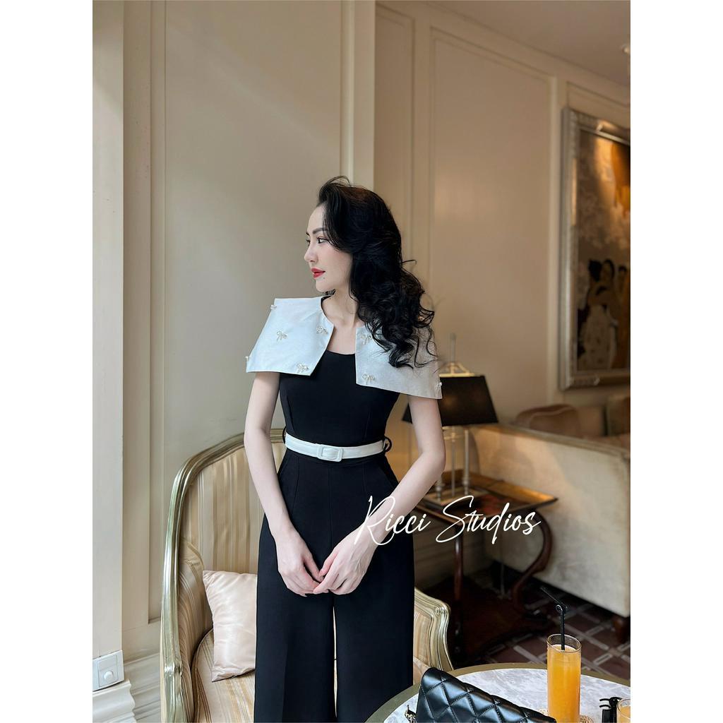 Váy B11 Jumpsuit Ricci thiết kế chất liệu cheo hàn cao cấp | RICCI OFFICIAL