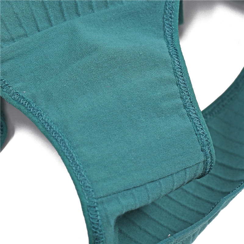 Quần lót FINETOO bằng cotton màu trơn quyến rũ cho nữ cỡ XL