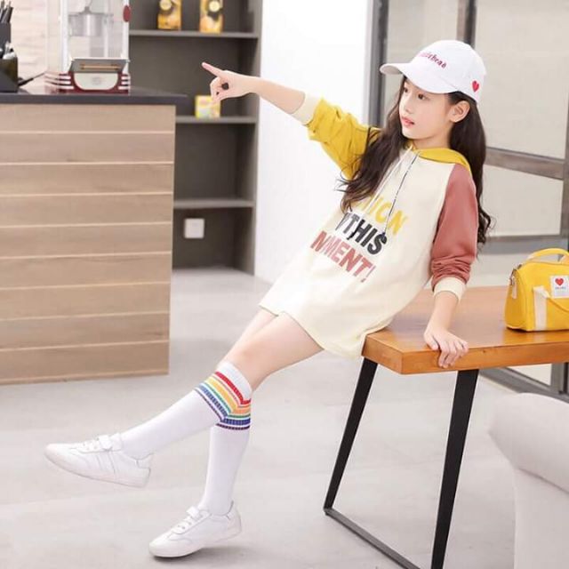 Áo dáng dài bé gái