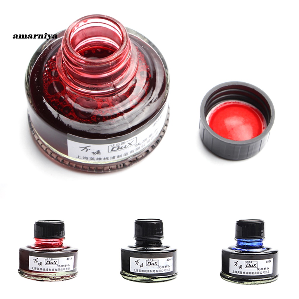 Lọ Đựng Bút Mực Bằng Kính Mịn 50ml Cho Học Sinh / Văn Phòng