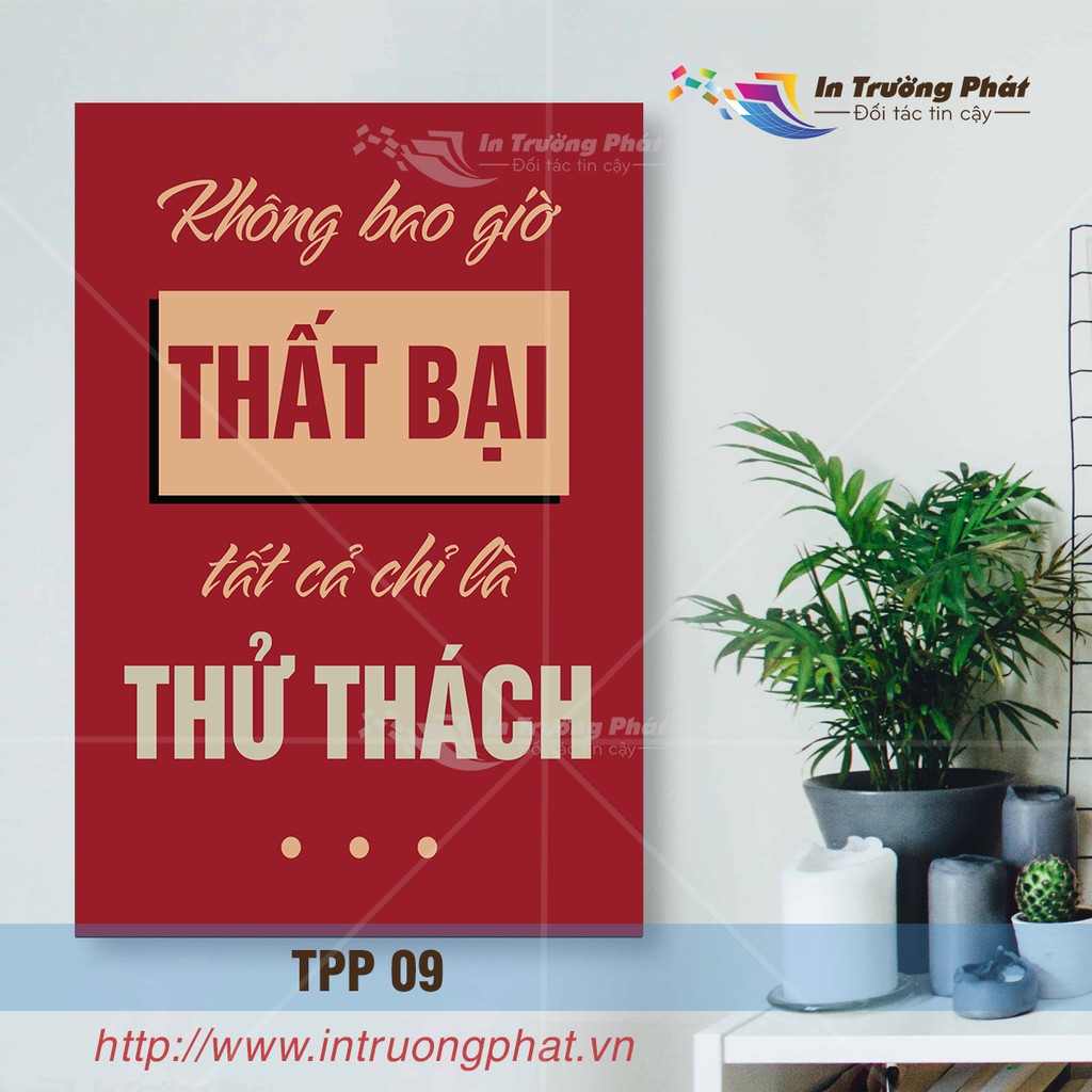 Tranh treo tường văn phòng tạo động lực, tranh canvas slogan hay (giá tại xưởng- tặng kèm đinh 3 chân)