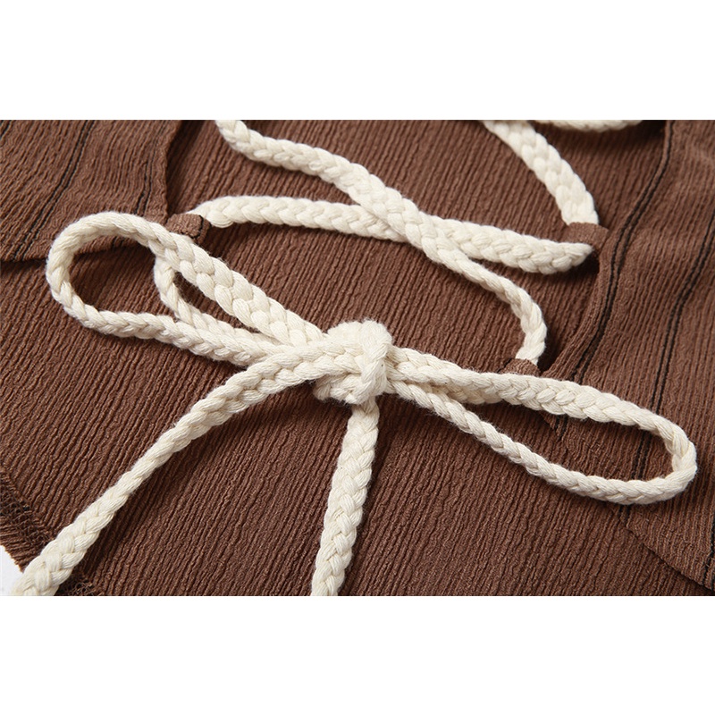 Áo Tank Top Hai Dây Rút Màu Trơn Thời Trang Gợi Cảm 2022 Dành Cho Nữ