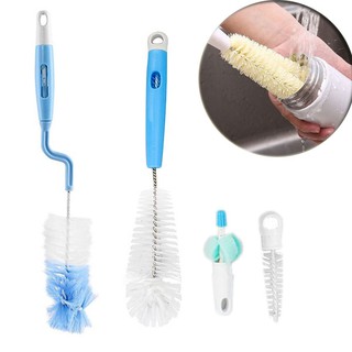 Bộ 4 Dụng Cụ Chà Rửa Bình Nước , Bình Sữa , Ly Tiện Dụng