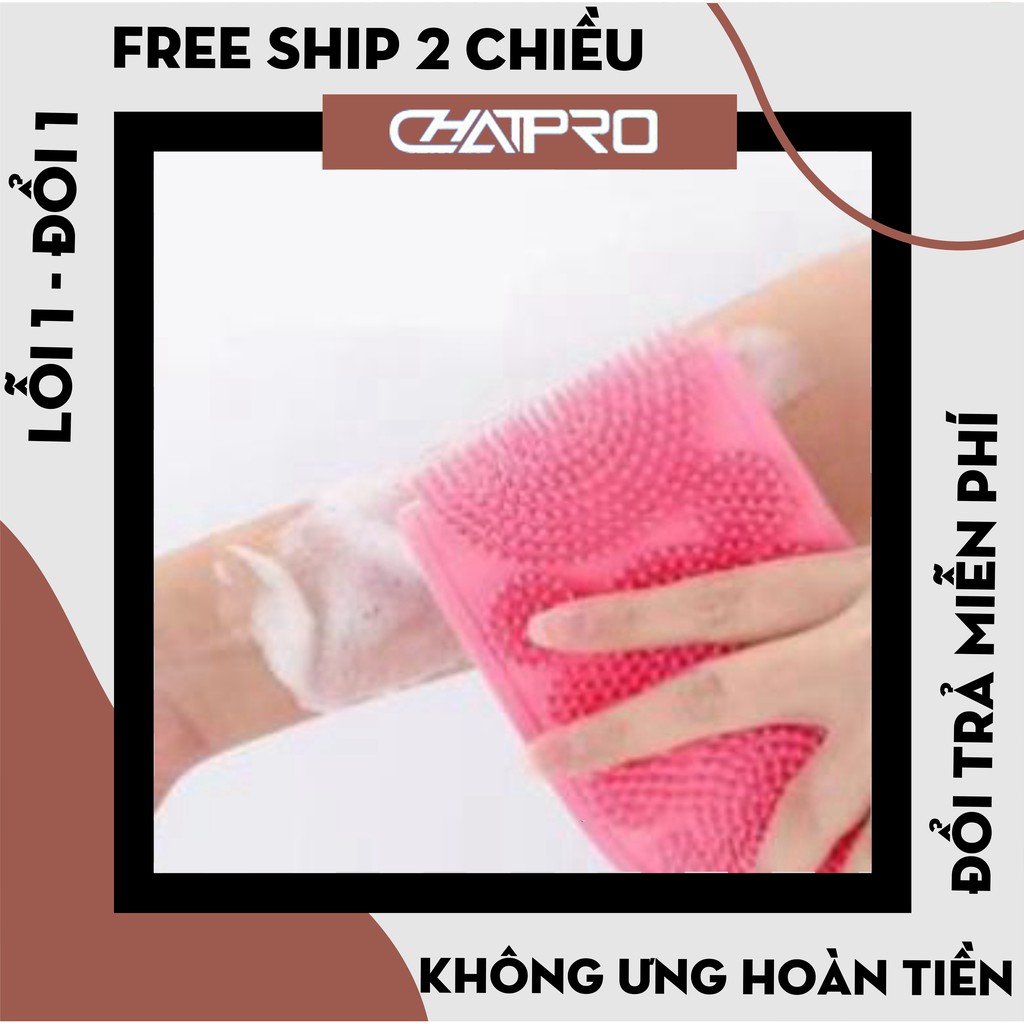 Đai Chà Lưng Massage Thư Giãn, Đai Cọ Lưng, Dây Tắm Chà Lưng Có Gai Silicon Massage, Cọ Tắm Silicon, Chà Lưng Hai Mặt