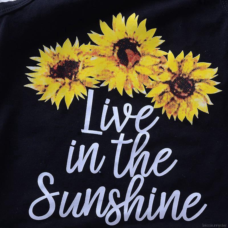 Set Áo Sát Nách Và Quần Short In Họa Tiết Hoa Xinh Xắn Dành Cho Bé Gái