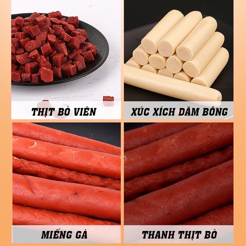 Bánh thưởng xương gặm Hello Joy mix 8 vị dinh dưỡng sạch răng túi 800g - Bivido