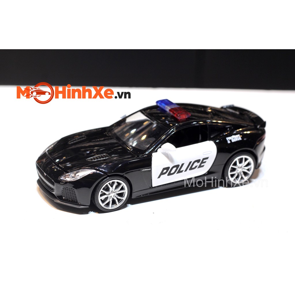 MÔ HÌNH XE JAGUAR F-TYPE SVR POLICE 1:32 UNI-FORTUNE