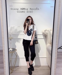[Xả hàng] Set áo giấy mickey + quần bomber