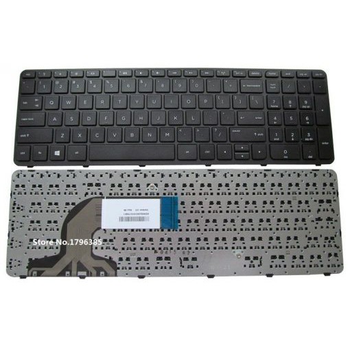 Bàn phím HP Pavilion 15E 15F 15N 15D 15R HP 250 G2 G3,255 G2 G3,256 G2 G3  (Màu Đen) Có Khung