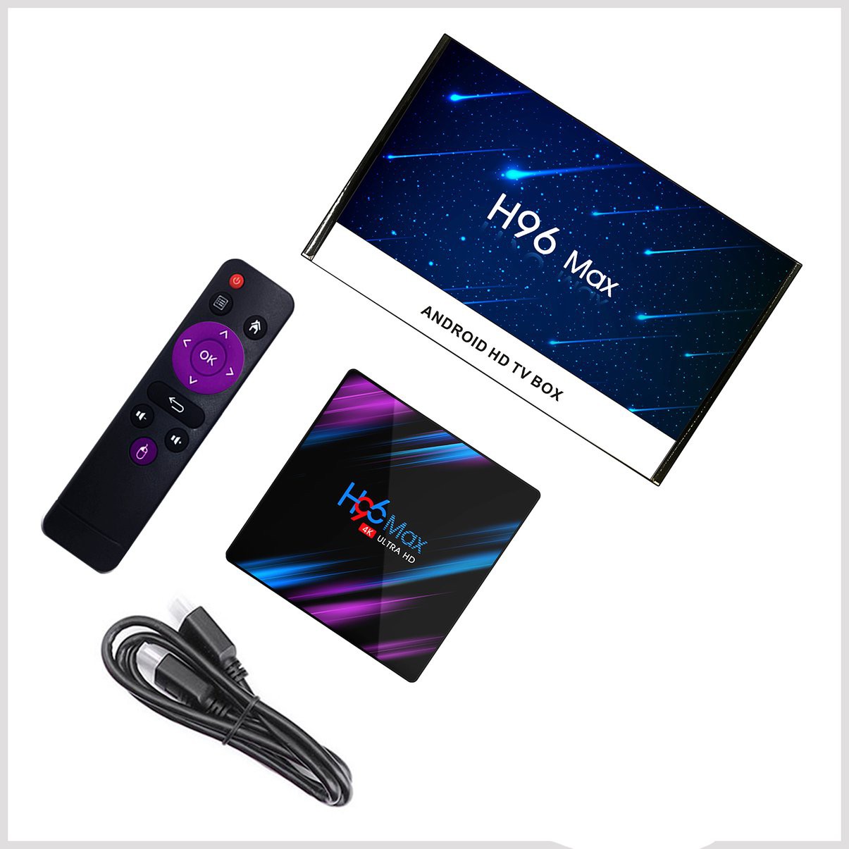 Bộ Tv Box H96Max Android 9.0 Rk3318 Quad Core 64bit 2.4g / 5.8g Wifi Bt 4.0 4k | BigBuy360 - bigbuy360.vn