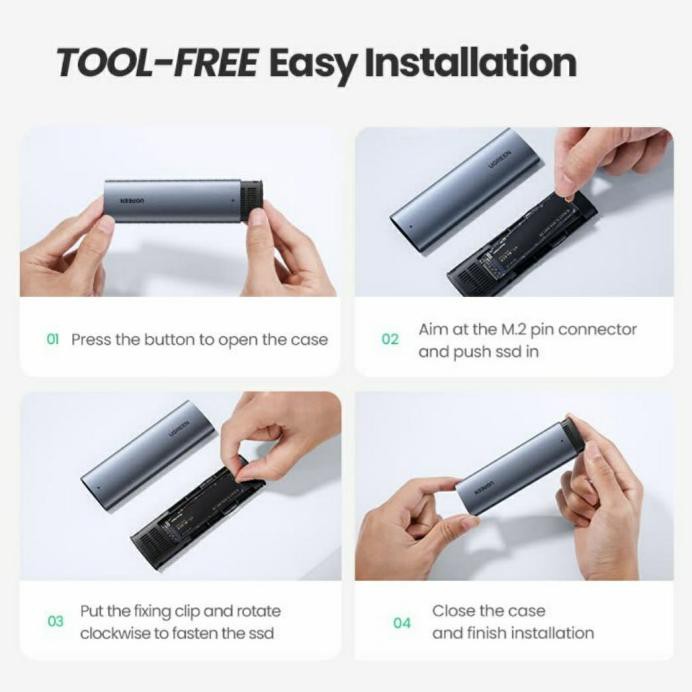 Ugreen Hộp Đựng Ssd Ngff M2 Sata B Key / M + B | BigBuy360 - bigbuy360.vn