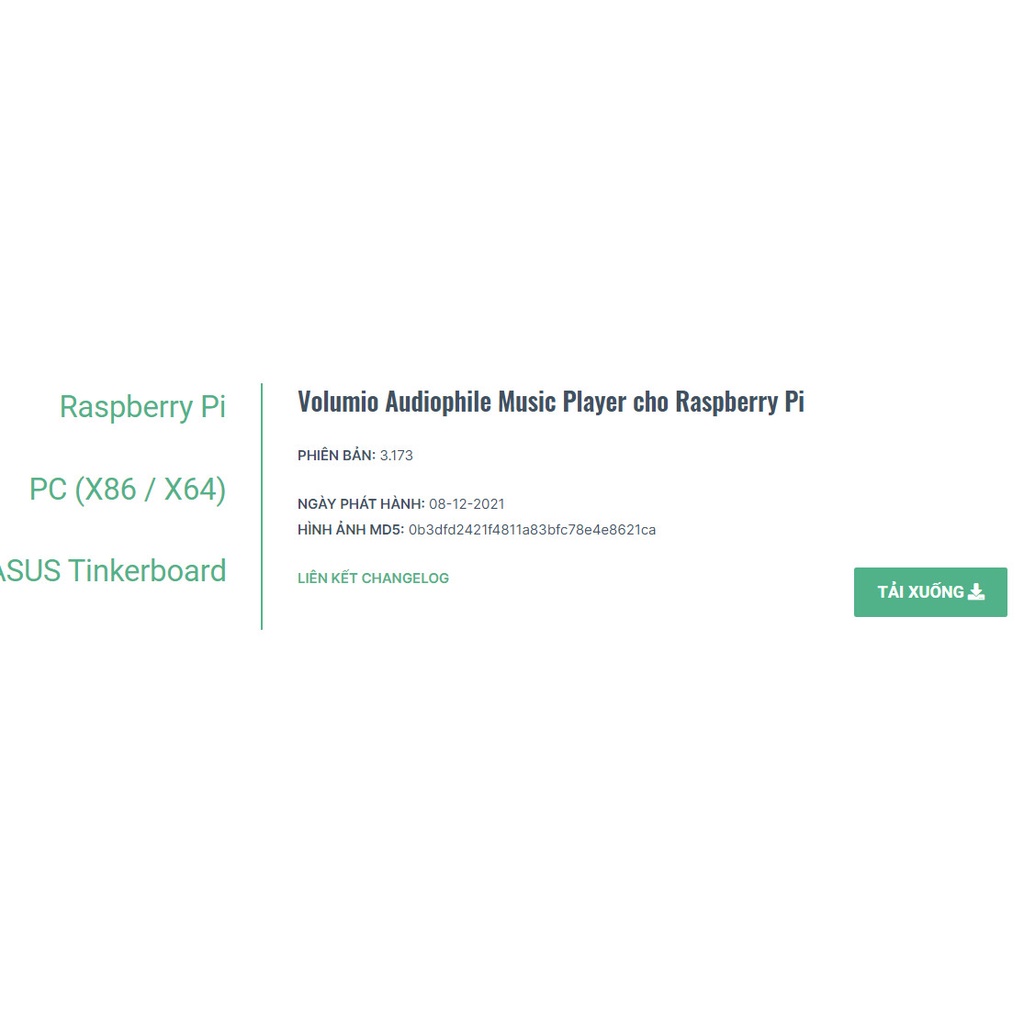 Musicsever cài volumio trên minipc HP T520