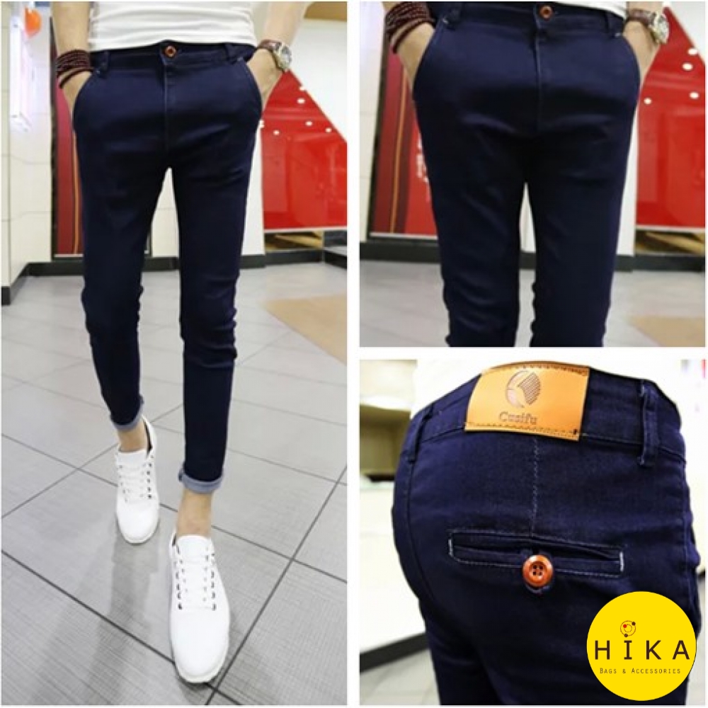 QUẦN KAKI THÔ GIẢ JEANS dáng lỡ _Q146