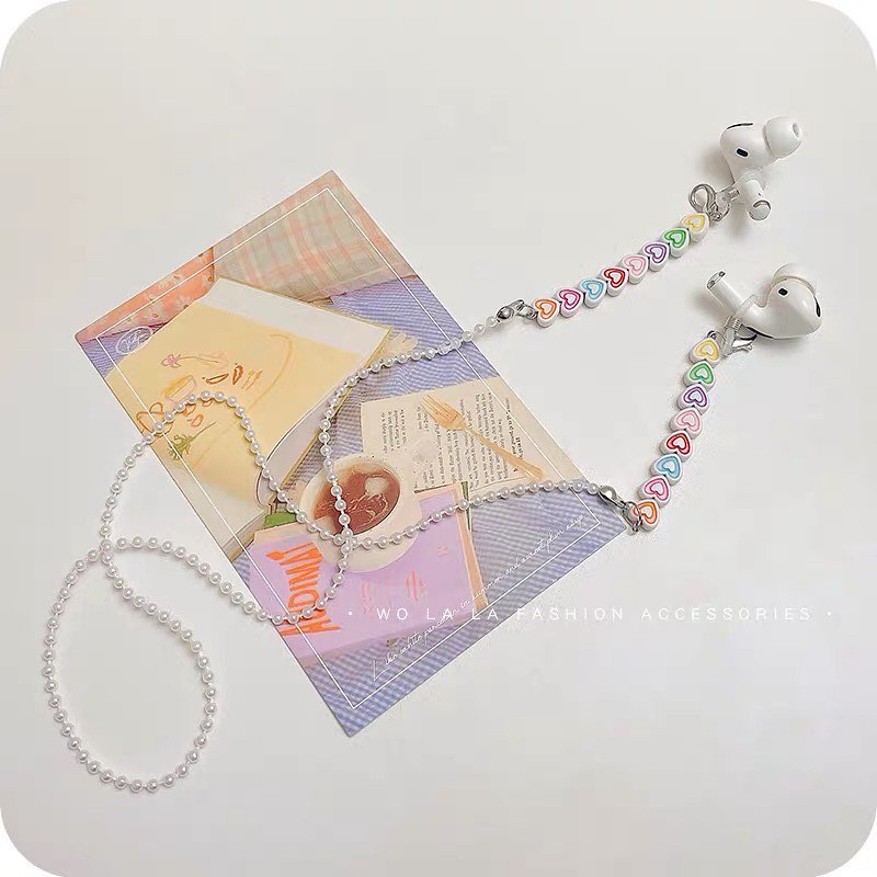 Dây đeo khẩu trang ngọc sao tim