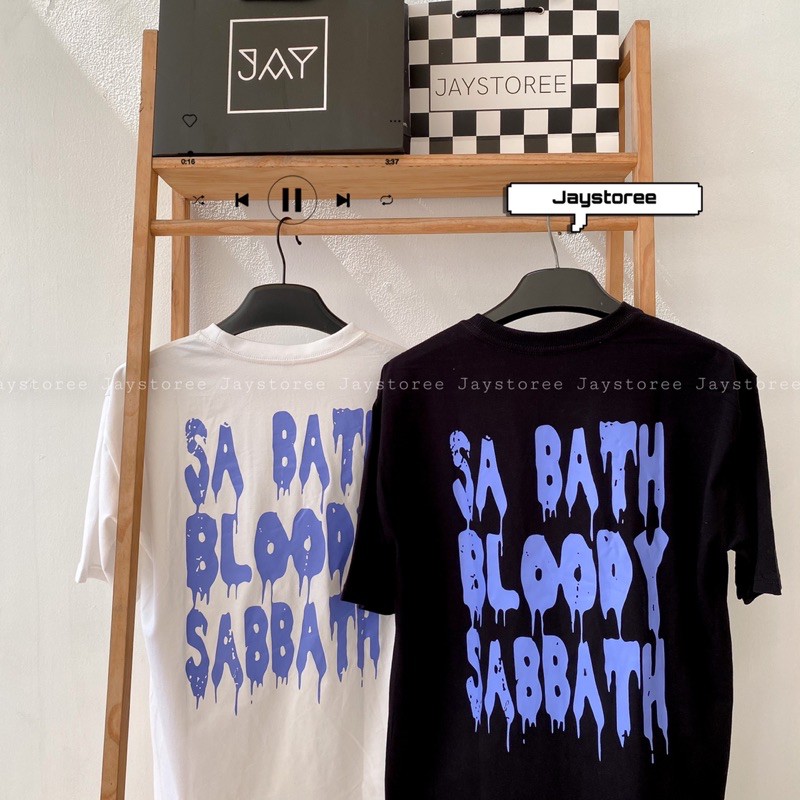 Áo Thun Tay Lỡ Unisex BLACK SABBATH màu ĐEN/TRẮNG 🦋/Nam nữ unisex/FREESHIP 99K ❤️