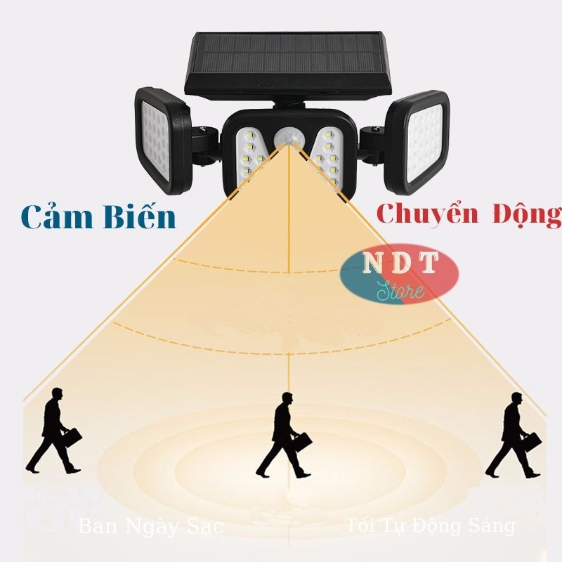 Đèn Năng Lượng Mặt Trời Solar Light FL - 1725A  Giá Rẻ Đèn Led Cảm Biến Chuyển Động Chống Nước
