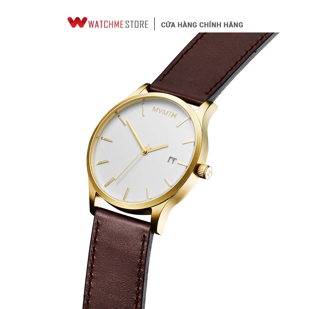 [ ĐẶC BIỆT 18-29.07 - VOUCHER 10%] - Đồng hồ Nam MVMT dây da 45mm - D-MM01-WGL