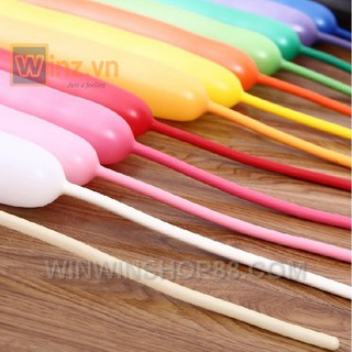 Bộ 100 cái bong bóng nghệ thuật loại dài (nhiều màu) - winz.vn