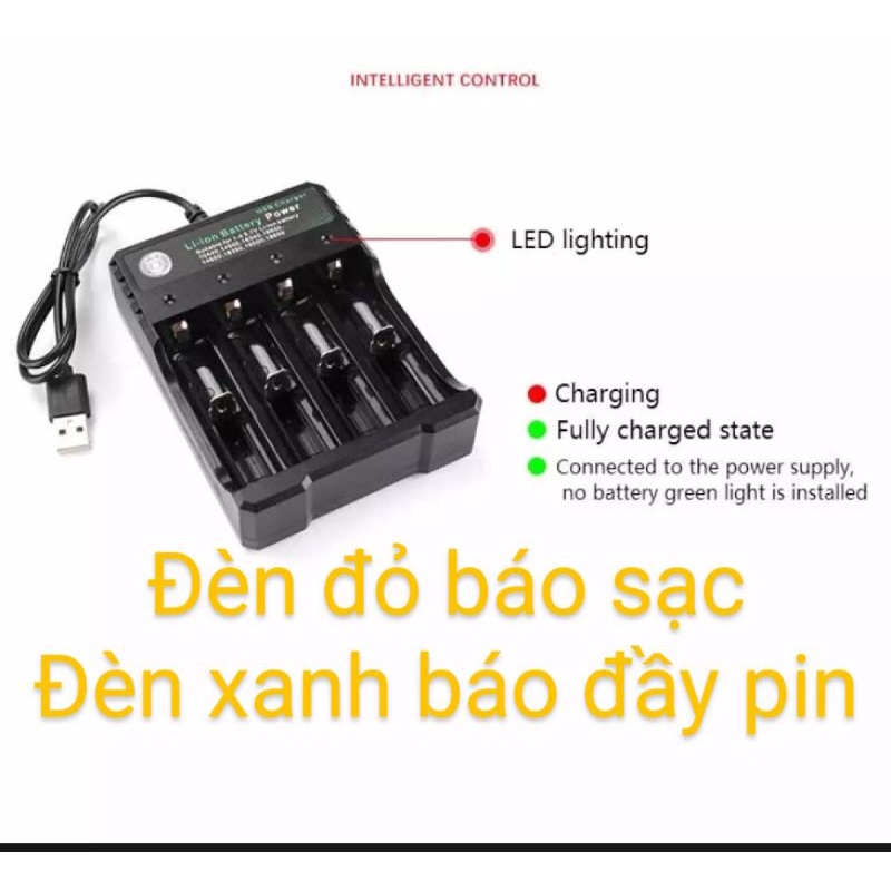 Bộ sạc thông minh/ sạc pin đa năng tự ngắt/ sạc pin 18650