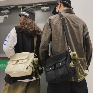 Túi đeo chéo Unisex size lớn đi học, đi chơi, đựng vừa A4 phong cách Hàn Quốc