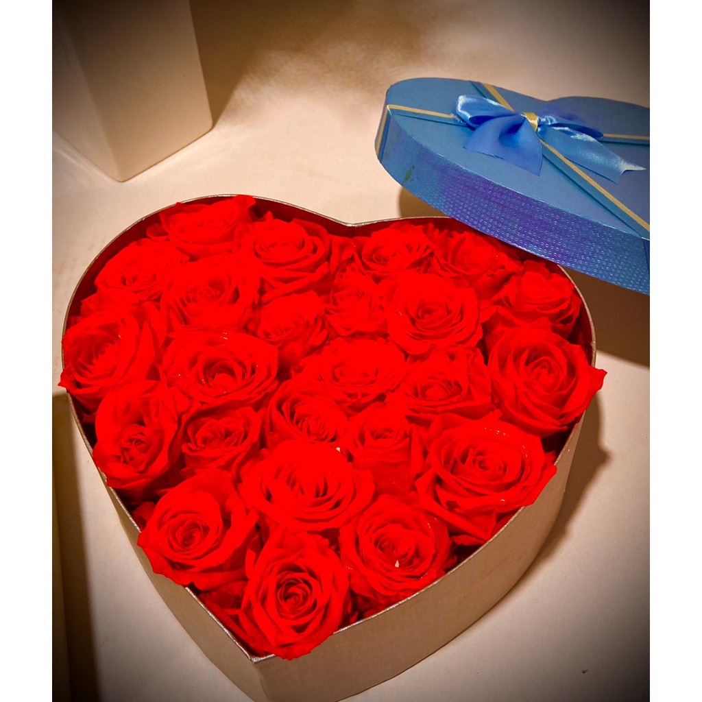 Hộp hoa hồng vĩnh cửu, tươi mãi không tàn. Quà sinh nhật, quà tặng Valentine.