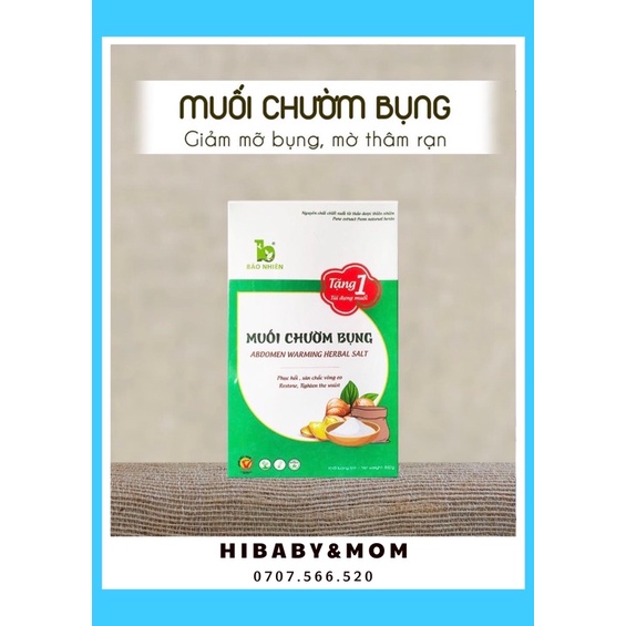 MUỐI CHƯỜM BỤNG BẢO NHIÊN (Tặng túi đựng muối)