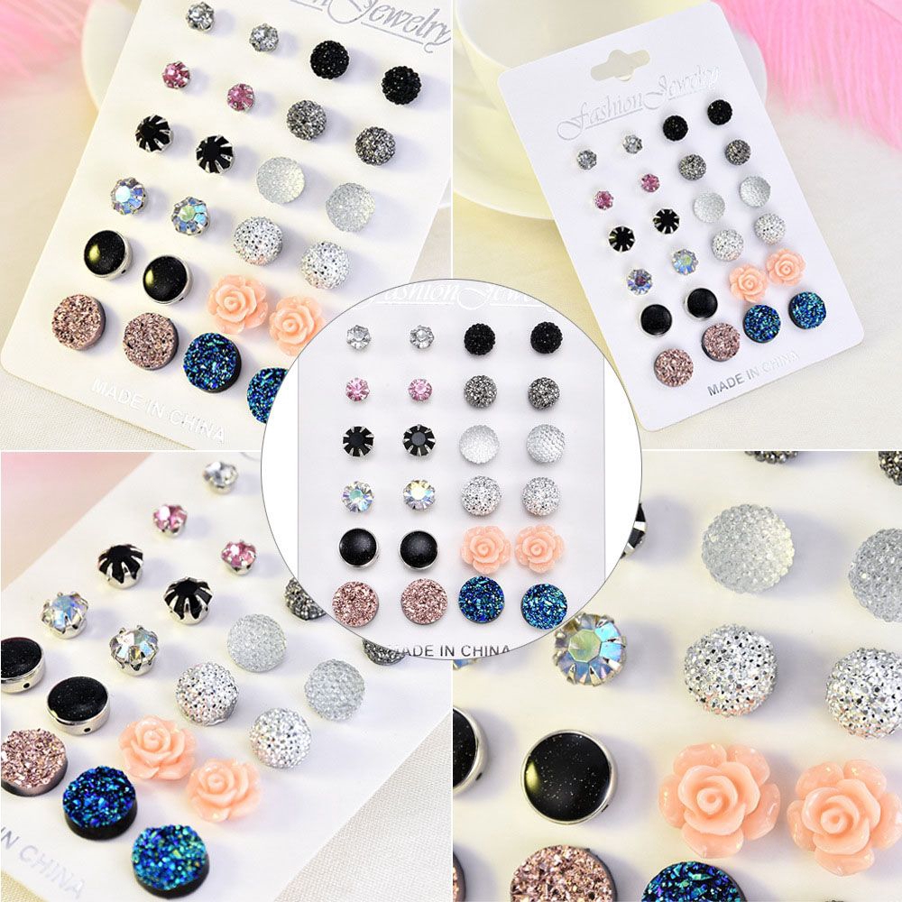 12 Đôi khuyên tai tròn nhiều thiết kế xinh xắn