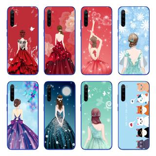 Ốp điện thoại TPU mềm họa tiết cô gái hoạt hình xinh xắn cho Xiaomi Redmi Note 8 Pro / Note 7 Pro