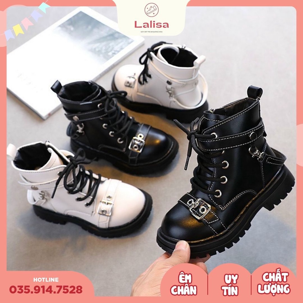 [Hàng chính hãng] Giày Bốt Bé Trai Phong Cách Hàn Quốc Siêu Ngầu LALISA, size26-36